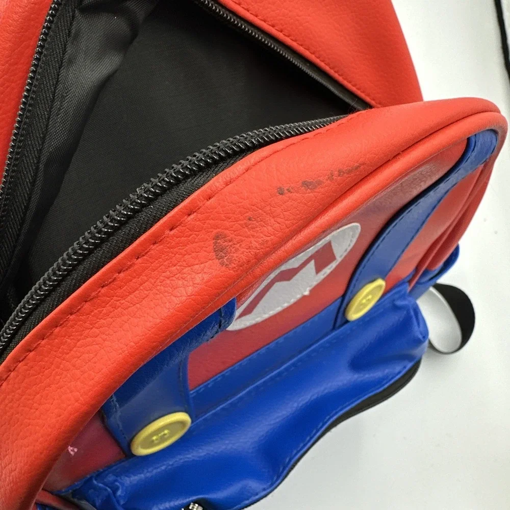 Nintendo Mario Brothers Faux Leather Overalls Themed Backpack 2020